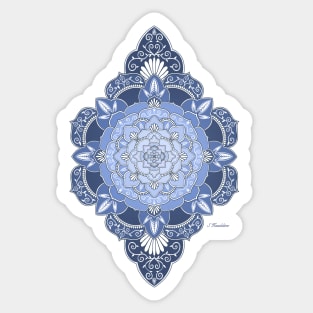 Blue Water Mandala Sticker